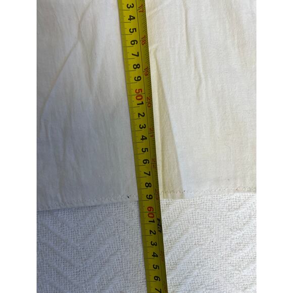 Mexican Embroidered Floral Blouse One Size Fits All Boho Handmade Cotton Top - Picture 5 of 5